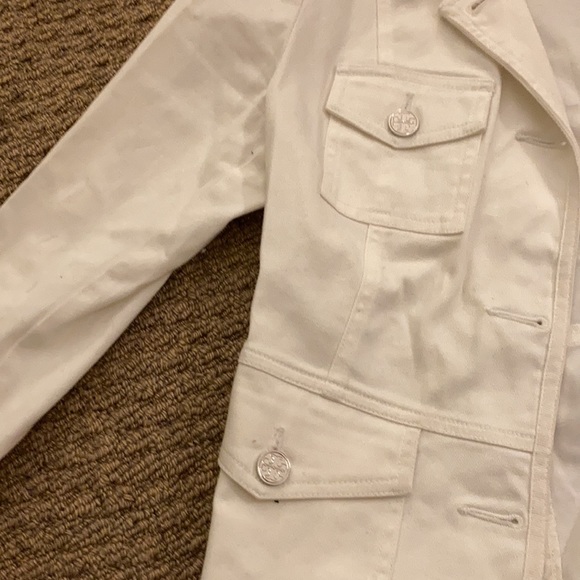 Used Tory white denim jacket - Picture 3 of 5